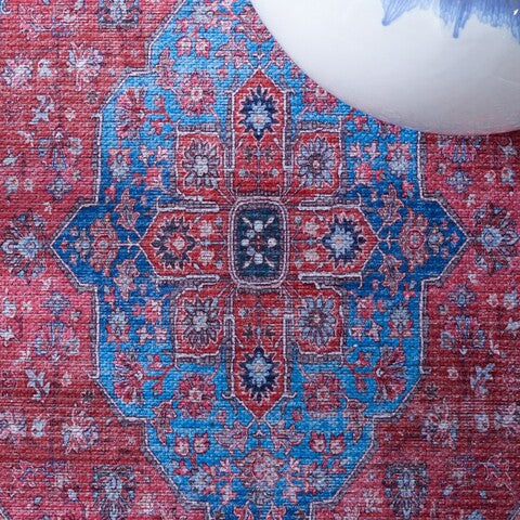 Safavieh Serapi SEP369 Blue   Rust Machine Washable Area Rug Online Hot Sale