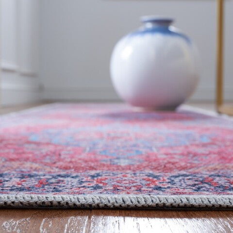 Safavieh Serapi SEP369 Blue   Rust Machine Washable Area Rug Online Hot Sale