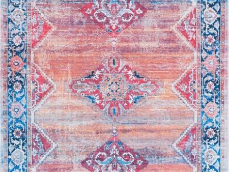 Safavieh Serapi SEP376 Rust   Navy Machine Washable Area Rug Hot on Sale