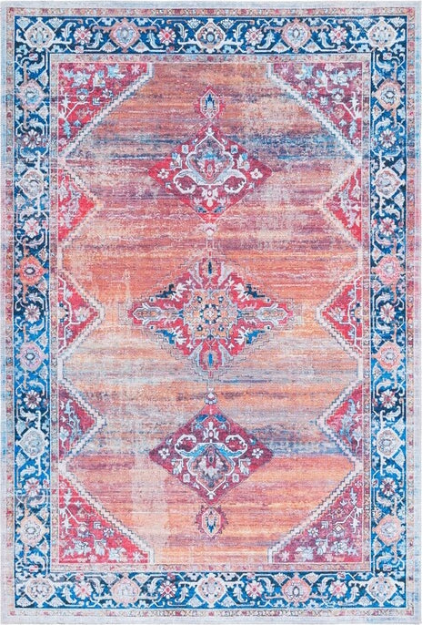 Safavieh Serapi SEP376 Rust   Navy Machine Washable Area Rug Hot on Sale