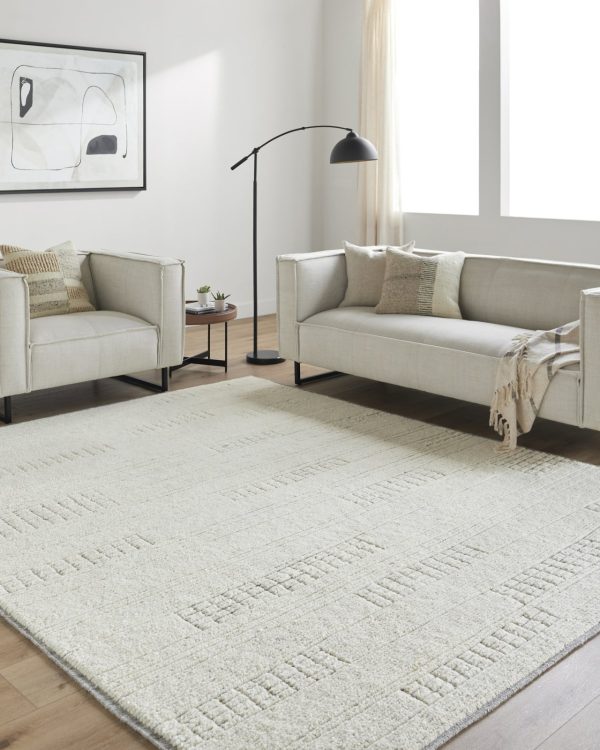 Surya Davey BODV-2300 Light Beige Area Rug by Becki Owens For Sale