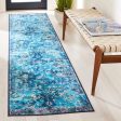 Safavieh Riviera RIV117 Navy   Light Blue Machine Washable Area Rug For Discount