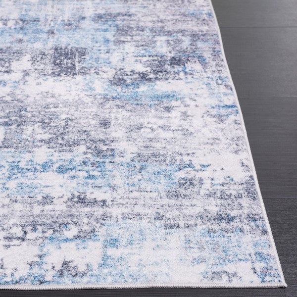 Safavieh Santa Monica STM346 Ivory   Blue Machine Washable Area Rug Supply