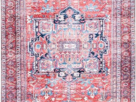 Safavieh Serapi SEP389 Red   Navy Machine Washable Area Rug Discount