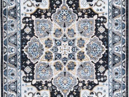 Safavieh Riviera RIV155 Grey   Light Blue Machine Washable Area Rug Supply