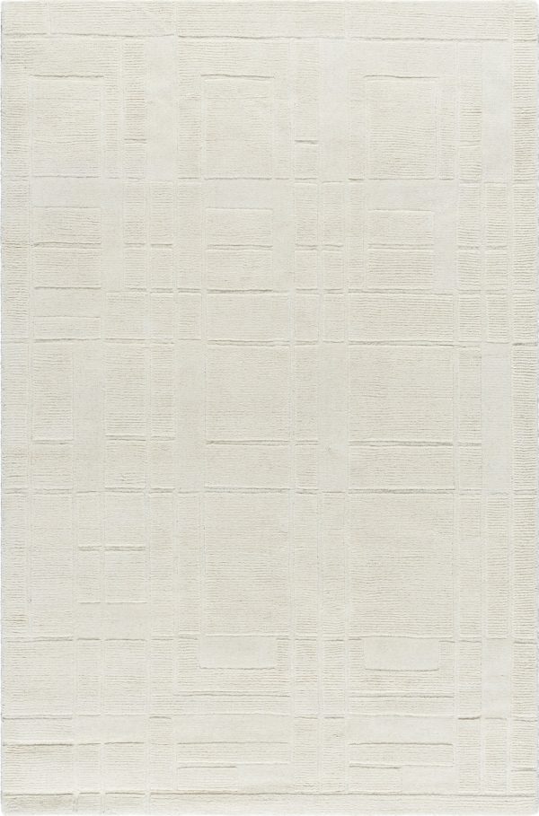 Surya Luxuries FLW-2300 Light Silver Area Rug by Frank Lloyd Wright Foundation Fashion