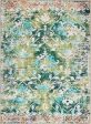 Safavieh Riviera RIV117 Green   Light Blue Machine Washable Area Rug Hot on Sale