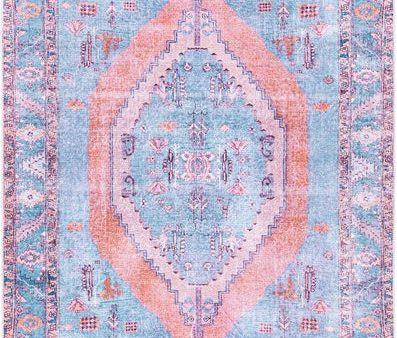 Safavieh Serapi SEP356 Light Blue   Beige Machine Washable Area Rug For Cheap