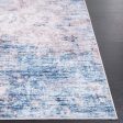 Safavieh Santa Monica STM332 Ivory   Blue Machine Washable Area Rug For Discount