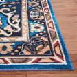 Safavieh Riviera RIV155 Blue   Black Machine Washable Area Rug Online Sale