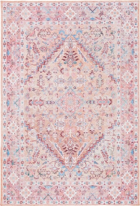 Safavieh Serapi SEP515 Beige   Pink Machine Washable Area Rug Online now