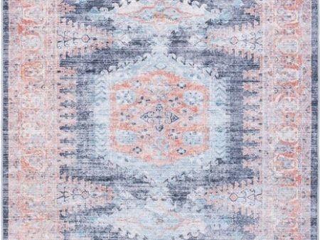 Safavieh Serapi SEP382 Terracotta   Blue Machine Washable Area Rug Hot on Sale