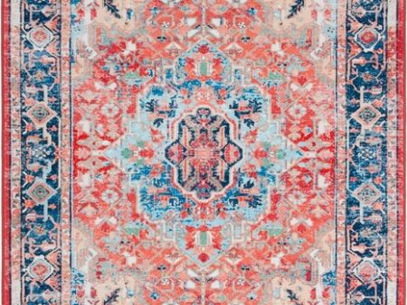 Safavieh Riviera RIV182 Navy   Red Machine Washable Area Rug on Sale