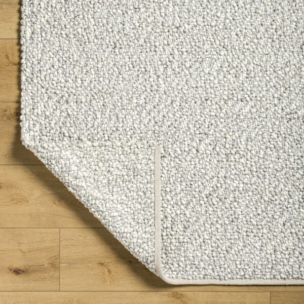 Surya Super Pebble SPB-2301 Light Silver Area Rug For Sale