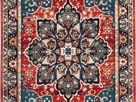 Safavieh Riviera RIV155 Black   Red Machine Washable Area Rug Online now