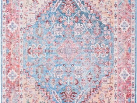 Safavieh Serapi SEP515 Blue   Rust Machine Washable Area Rug Supply