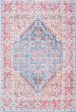 Safavieh Serapi SEP515 Blue   Rust Machine Washable Area Rug Supply