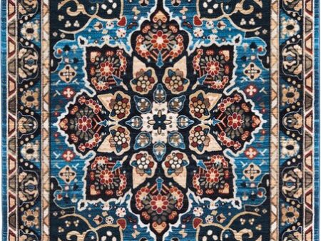 Safavieh Riviera RIV155 Blue   Black Machine Washable Area Rug Online Sale