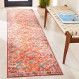 Safavieh Riviera RIV117 Orange   Light Blue Machine Washable Area Rug on Sale