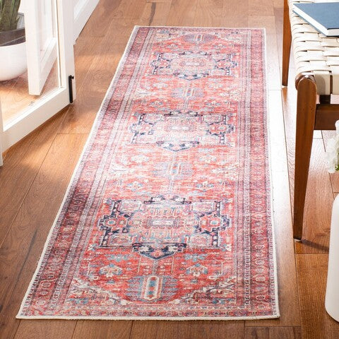 Safavieh Serapi SEP389 Red   Navy Machine Washable Area Rug Discount