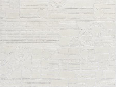 Surya Transcendence FLWL-2300 Light Silver Area Rug by Frank Lloyd Wright Foundation Cheap