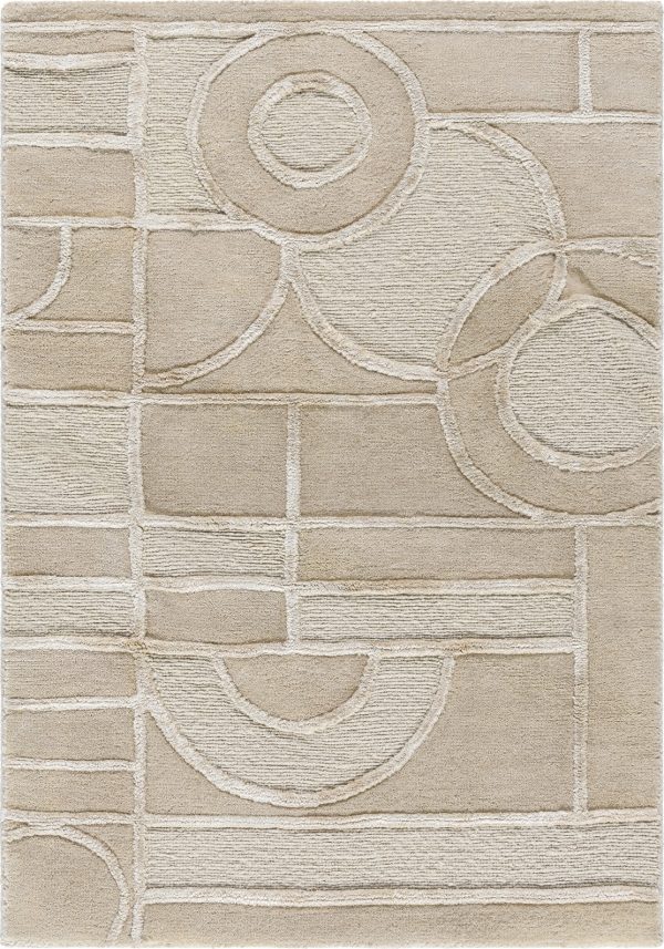 Surya Transcendence FLWL-2302 Warm Grey Area Rug by Frank Lloyd Wright Foundation Online now