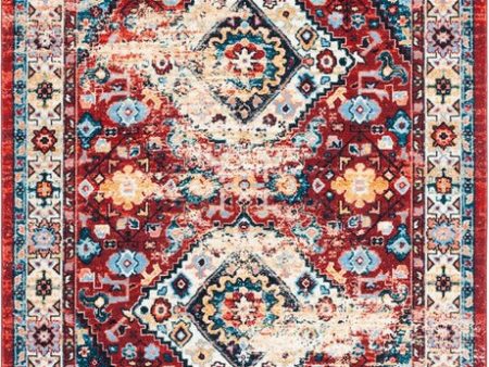 Safavieh Riviera RIV157 Red   Blue Machine Washable Area Rug Cheap