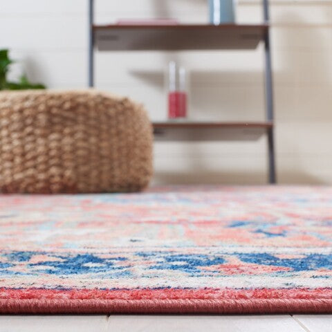 Safavieh Riviera RIV182 Navy   Red Machine Washable Area Rug on Sale