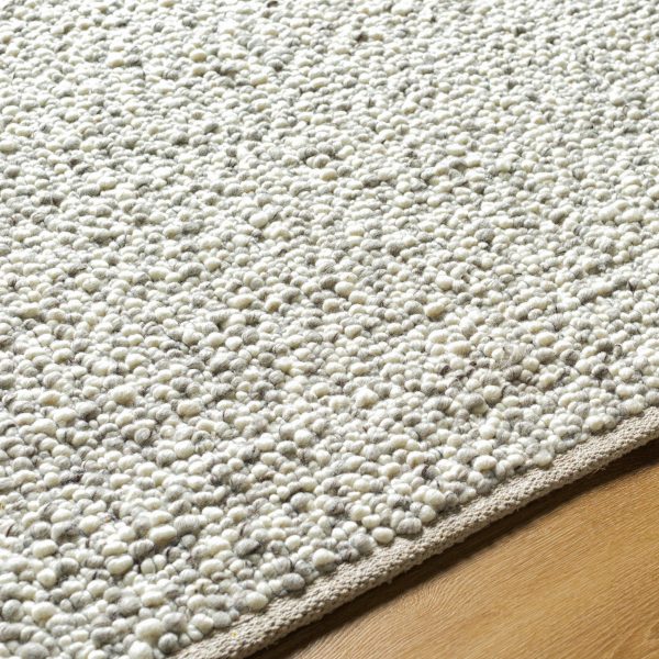 Surya Super Pebble SPB-2301 Light Silver Area Rug For Sale