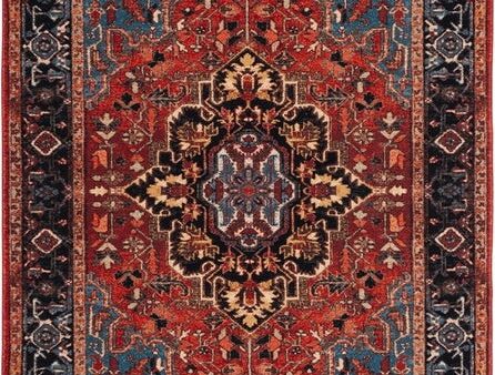 Safavieh Riviera RIV138 Red   Blue Machine Washable Area Rug For Discount