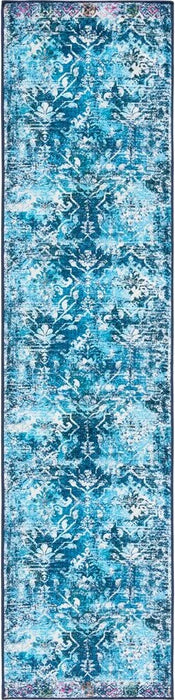 Safavieh Riviera RIV117 Navy   Light Blue Machine Washable Area Rug For Discount