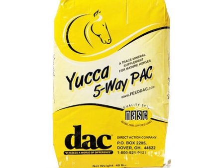 Dac Yucca 5-Way Pac Supplement For Horses 40 Lbs by Dac Direct Action Company on Sale