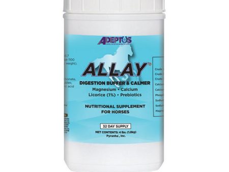 Allay Buffering Digestion And Calming Supplement For Horses 4 Lbs by Adeptus Hot on Sale