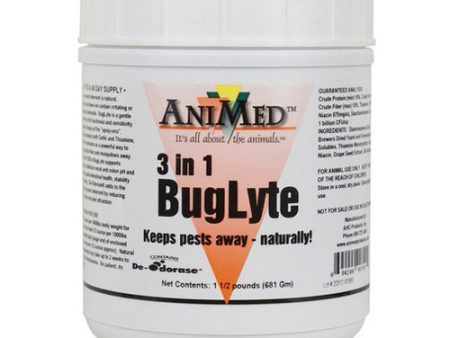 3 In 1 Buglyte Equine Fly Control Supplement 1.5 Lbs by Animed Online now