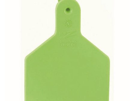 Z1 No-Snag Blank Calf Tags Chartreuse 1 Count by Z Tags Supply