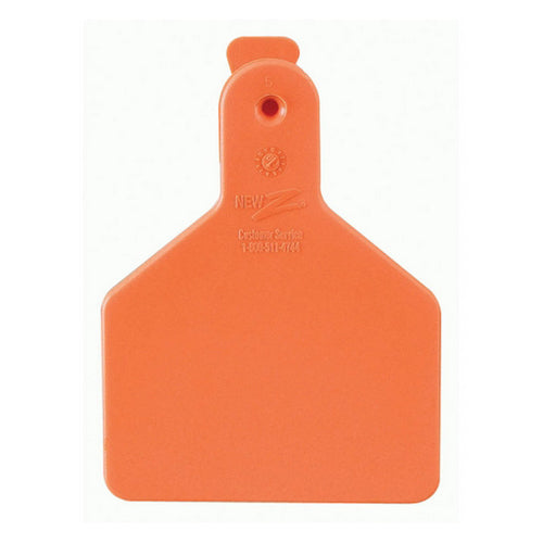 Z1 No-Snag Blank Calf Tags Orange 1 Count by Z Tags For Discount