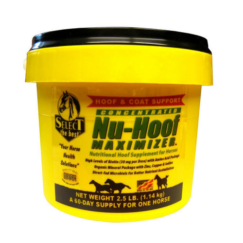 Nu-Hoof Maximizer Hoof Supplement For Horses 2.5 Lbs by Select The Best For Discount