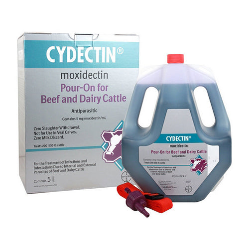 Cydectin Cattle Pour-On Dewormer 5 Liters by Elanco Discount