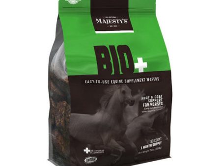 Majesty S Bio+ Wafers Hoof And Coat Supplement For Horses 30 Count by Majestys Discount