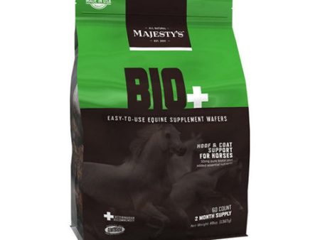 Majesty S Bio+ Wafers Hoof And Coat Supplement For Horses 60 Count by Majestys Online