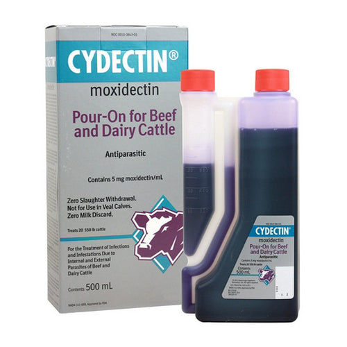 Cydectin Cattle Pour-On Dewormer 500 Ml by Elanco Discount