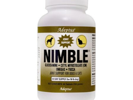 Nimble Ultimate Joint Support For Dogs & Cats 60 Tabs by Adeptus Online