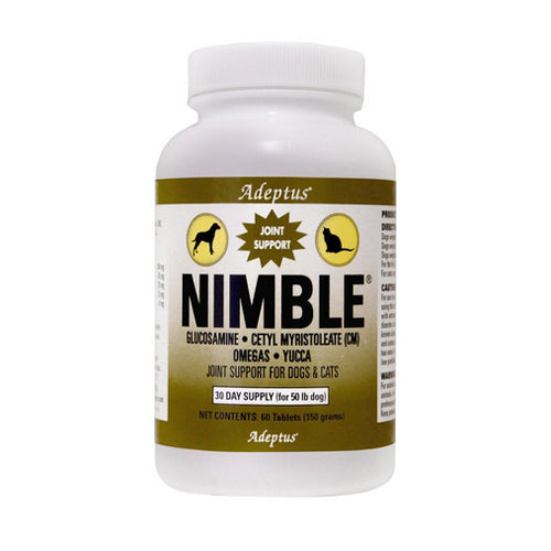 Nimble Ultimate Joint Support For Dogs & Cats 60 Tabs by Adeptus Online