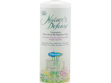 Nature s Defense Horse Fly Spray Concentrate 32 Oz by Farnam Discount